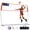 White & Red, variant on Sturdum Portable Volleyball Net Set, 12 ft / 20 ft Volleyball Net with Adjustable Height for Backyard Games, Practice & Group Play