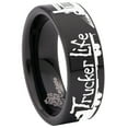 thumbnail image 6 of Trucker Life Tungsten Carbide Ring, 6 of 9