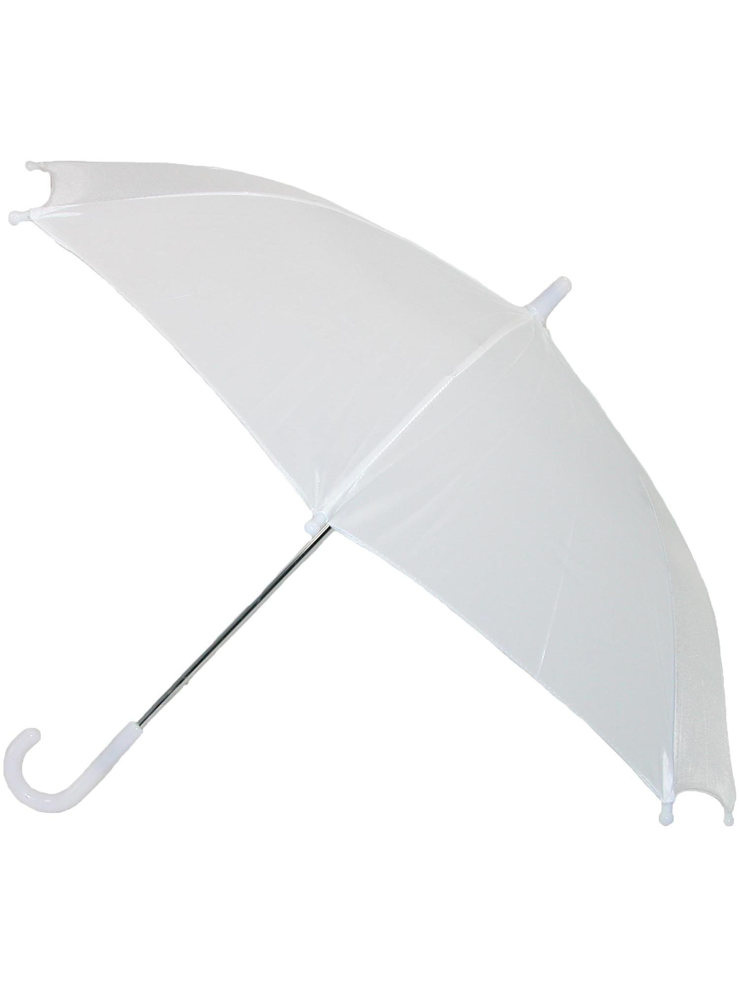 solid white umbrella
