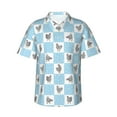 thumbnail image 2 of Picia Funny Chicken Gentle Cotton Regular Fit Short Sleeve Casual Hawaiian Shirt for Men-3X-Large, 2 of 9
