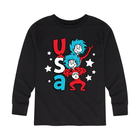 Dr. Seuss - USA Things - Toddler And Youth Long Sleeve Graphic T-Shirt