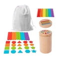 thumbnail image 3 of Lipstore Bâtonnets Montessori Jouet d'Appariement et de Tri Jouet Sensoriel d'Appariement Ensemble de Motricité Fine Cognitive, 3 of 8