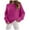 Hot Pink, variant on vigerkar Women's Solid Color Oversized Sweaters Fuzzy Chunky Warm Pullover Sweater (Hot Pink, S)