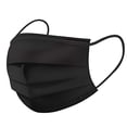 thumbnail image 4 of XIRQI 50pcs Face Mask Disposable-Individually Wrapped Black Face Masks 3 Ply Disposable Comfortable Elastic Ear Loop Mask Safety Breathable Mouth Cover, 4 of 8