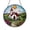 Acrylic 3.5 Inch, variant on Peaceful Church Scene Window Suncatcher, Decorative Stained Glass Style Spiritual Art, Thoughtful Gift