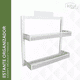 thumbnail image 3 of Especiero Estante Organizador Metálico Cocina 2 Niveles Blanco, 3 of 5