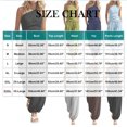 thumbnail image 3 of Cagogo Women's Plus Size 2 Piece Sleeveless Tank Top Wide Leg Pants Set Casual Boho Beach Outfit Loose Summer Cruise Travel Matching Lounge Clothes, Black L, 3 of 6