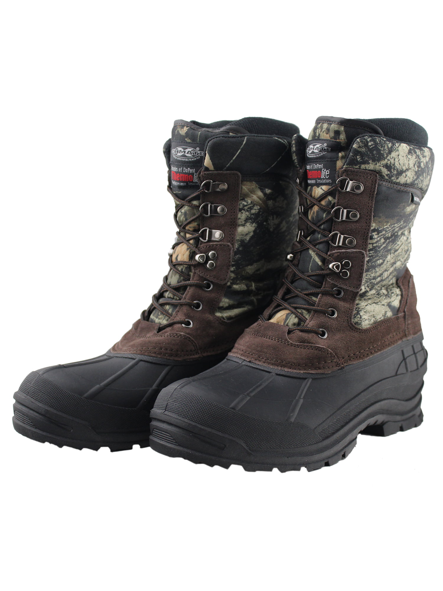 Womens Mens Waterproof Camouflage Warm Snow Boots Thicken Winter Shoes Plus Size 