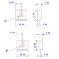 thumbnail image 3 of Miter Track Nut T-track Sliding Table Saw Router T-slot Aluminum Alloy 1pcs Red Fixture Slot Multitools Carpentry Tool, 3 of 5