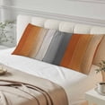 thumbnail image 4 of Burnt Orange Gray Ombre Long Body Pillow Covers, Vintage Farmhouse Wooden Soft Breathable Throw Pillow Cases with Invisible Zipper, Decorative Pillowcase Pillows Protectors for Sofa Bed Couch 20"x60", 4 of 9
