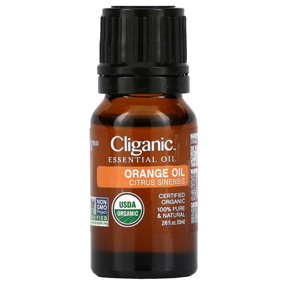 Cliganic , Huile Essentielle 100 % Pure, Orange, 0,33 fl oz (10 ml)
