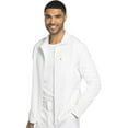 thumbnail image 6 of Dickies Dynamix Medical Scrubs Warm Up Jacket for Men Zip Front Plus Size DK310, 5XL, White, 6 of 8