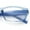Blue, variant on Fancy Narrow Rectangle Spring Hinge Light Weight Plastic Reading Glasses Blue +1.0