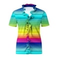 thumbnail image 4 of Shirts for Women Trendy 2025 Summer Clothes for Short Women 2025 Vacation Summer Tops for Women 2025 Trendy Sexy Casual Short Sleeve Button Up Shirts for Women Cropped, 4 of 5