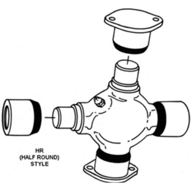 Dana Spicer 25-675X Universal Joint - Greaseable U-Joint For 1710 Series Applications