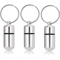 thumbnail image 1 of 3 Small Assorted Silver Aluminum Pillars - Mini Travel Pill Box - Forecast - Great for People, Camping, Travel, 1 of 5