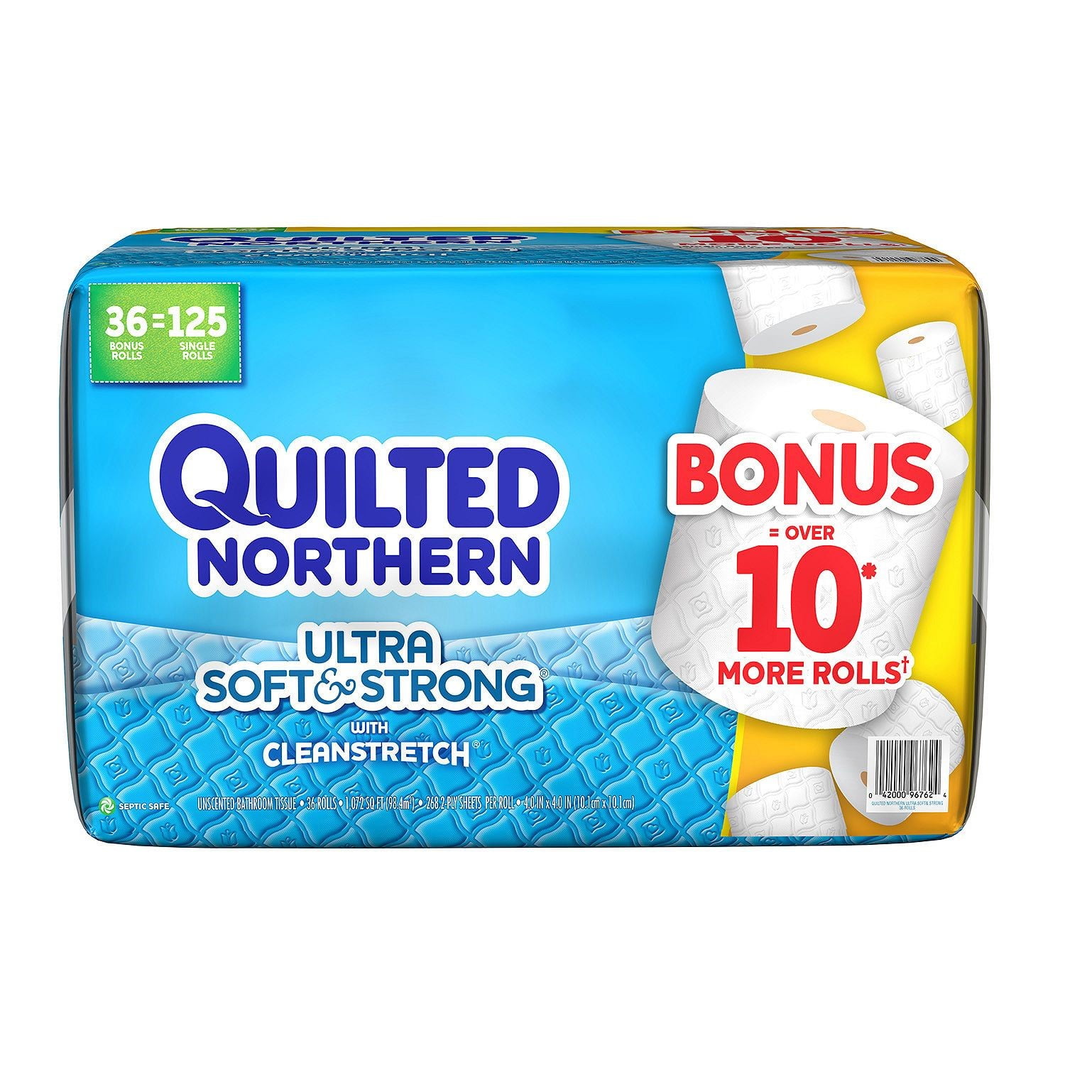 Quilted Northern Ultra Soft & Strong Toilet Paper, White, 36 Bonus