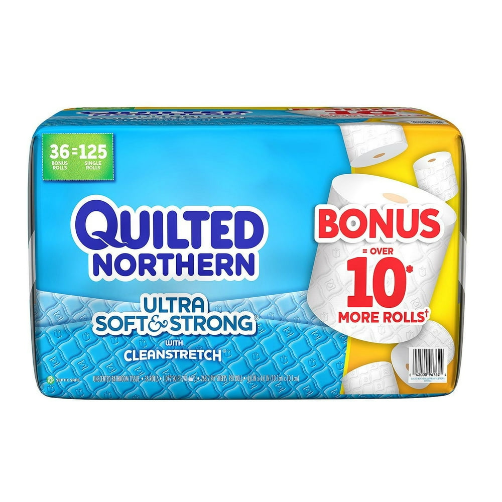 Quilted Northern Ultra Soft & Strong Toilet Paper, White, 36 Bonus