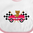 thumbnail image 4 of Inktastic Race Car Racing Bear Animal Boys or Girls Baby Bib, 4 of 4