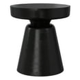 thumbnail image 5 of Simpli Home Robbie 16 inch Wide Solid Mango Wood Boho Contemporary Rustic Accent Table in Black, 5 of 9