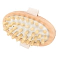 thumbnail image 3 of Cepillo masajeador de madera natural, cepillo de masaje Cepillo de masaje para el cuero cabelludo y el cabello de madera natural Cepillo corporal probado profesionalmente, 3 of 8
