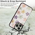 thumbnail image 6 of Dteck for iPhone 16 Pro Case Wallet with Card Holder,RFID Blocking PU Leather Floral Flower Pattern Flip Folio Kickstand Case with Double Magnetic Clasp,Colorful Flowers, 6 of 6
