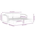 thumbnail image 7 of Bowery Hill Contemporary Daybed With Trundle in Dark Gray Finish, 7 of 7