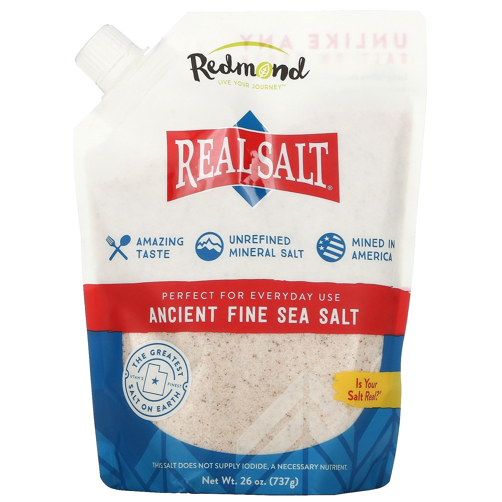 Redmond RealSalt All Natural Sea Salt Unrefined from Ancient Sea Bed