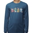 thumbnail image 2 of Holiday Drinks Christmas Long Sleeve Shirt Unisex 2X-Large Indigo Blue, 2 of 5