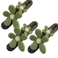 thumbnail image 2 of Pinzas rectas con forma de pico de pato y flores retro, horquilla y pinza recta con forma de pico de pato y flores retro, pinzas para el pelo elegantes con forma de pico de pato, planas y de fijación, 2 of 8