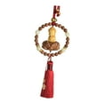thumbnail image 4 of BAOSITY Buddha Statue Car Rearview Mirror Charm Pendant with Tassel Feng Shui Decor Red w Spacer Beads, 4 of 8