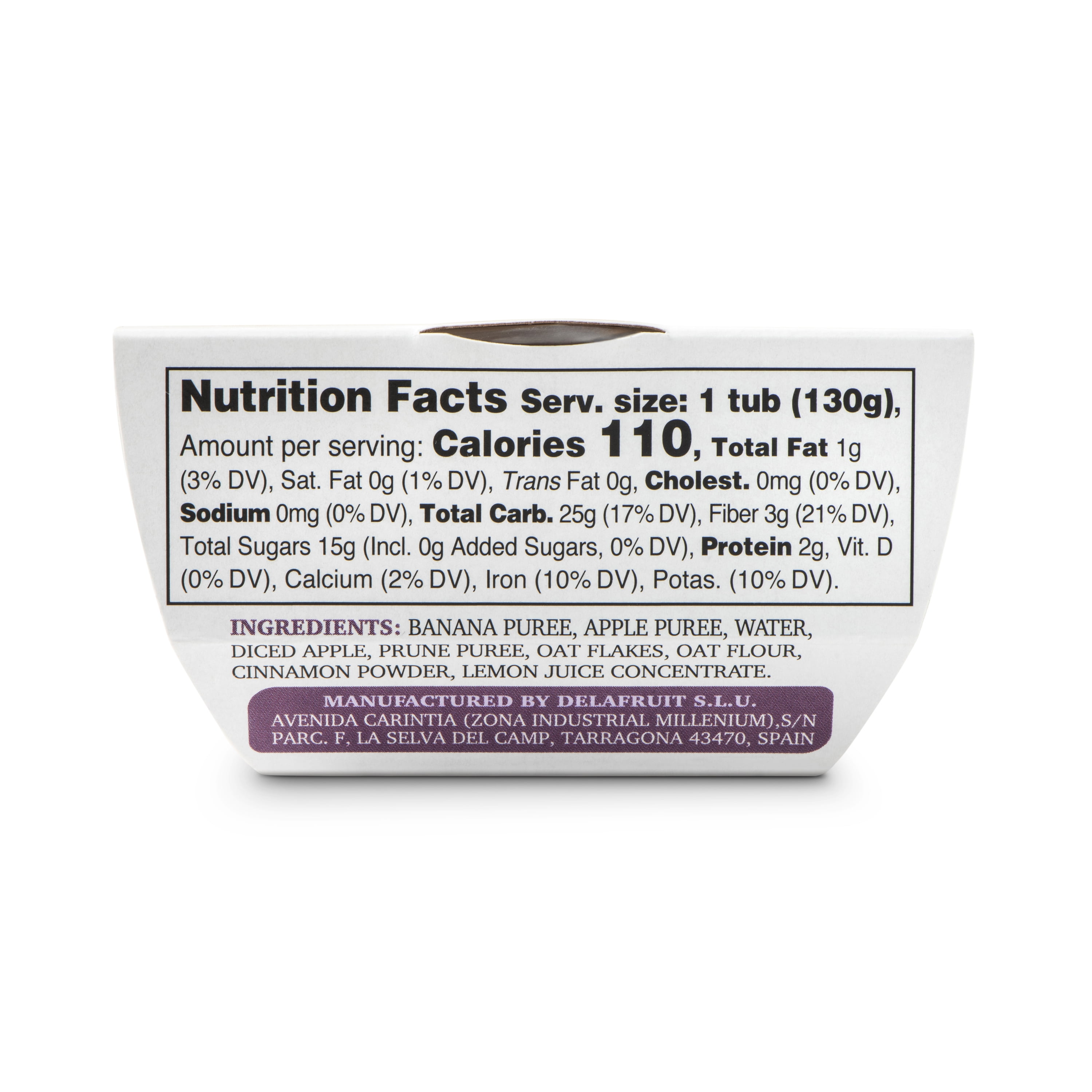 Best Press, Fresh Baby Food, Banana, Apple, Prune, Oats and Cinnamon, For Toddlers 24 Months Plus, 4.6 oz Tub