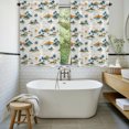 thumbnail image 2 of Summer Coastal Bathroom Window Curtain, Ocean Palm Leaf Sailboat Island Scenery Light Filtering Coffee Kitchen Curtains, Bedroom Living Room Curtains 2 Panel 84"x45", 2 of 8