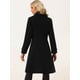 thumbnail image 4 of Abrigo Vintage de Invierno para Mujer Abrigo Largo con Doble Botonadura Negro M, 4 of 5