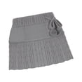 thumbnail image 3 of Minifalda bonita para disfraz, falda corta de cintura baja para boda, cóctel, vestido elegante gris, 3 of 9