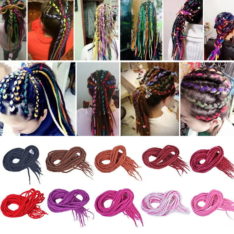 D-GROEE 1 Bag Hair Box Braids Crochet Hair 22 Inch Multi-colors