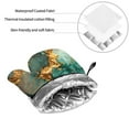 thumbnail image 6 of Fotbe Emerald Color Gold Marble for 4Pcs Oven Mitts and Pot Holders, 500℉ Heat Resistant Oven Mitts , Non-Slip Silicone Surface Safe for Baking, Cooking, BBQ, 6 of 6