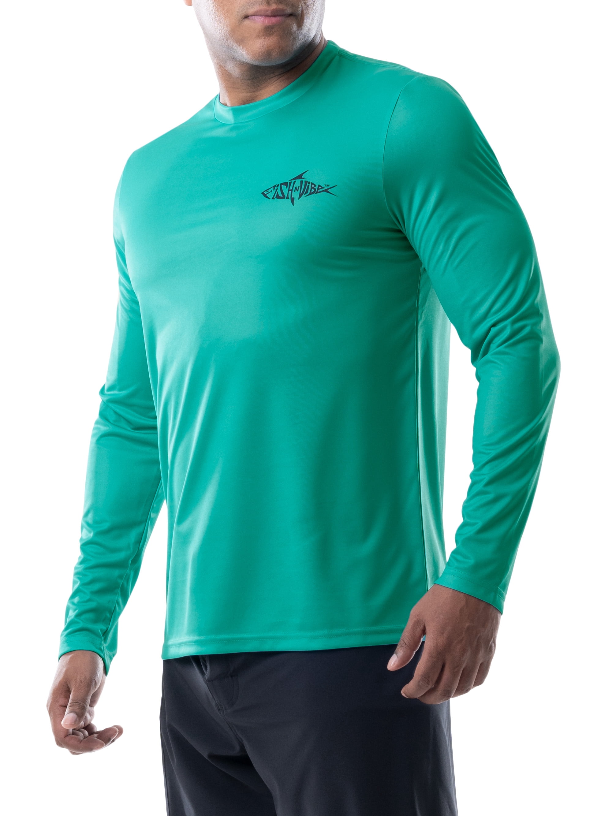Fish n Vibe Men's Long Sleeve Sun Protection Performance Fishing Tee