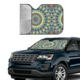 thumbnail image 4 of Disketp Windshield Sun Shade, Car Sun Shade For Front Window Round Mandala1 Sunshades Sun Visor Protector Blocks Uv Rays Foldable, 4 of 9