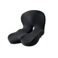 thumbnail image 1 of Cojín de espuma viscoelástica para asiento, cojín para silla, cojín para coxis, cojín de respaldo con soporte lumbar ergonómico y transpirable para Gris oscuro, 1 of 8