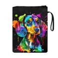 thumbnail image 2 of HELLHERO 1pcs Notebook Wraps with Lightweight Polyester Fabric Carrying Book Case for Paperbacks Hardcover Notebook Bible Journal Textbooks Paint Splash Dog, 2 of 7