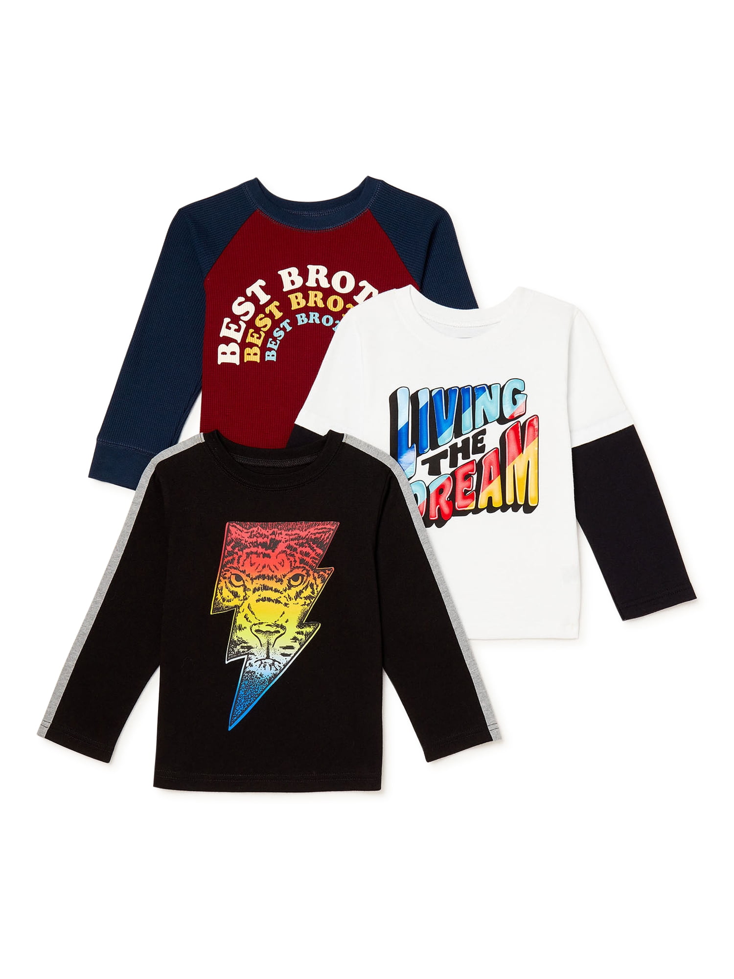 Long-Sleeve Graphic T-Shirt Multipack 