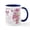 White/Navy Inside, variant on CafePress - 90Th Birthday Butterfly And Crocus Gift Mug Mugs - 11 oz Ceramic Mug - Novelty Coffee Tea Cup