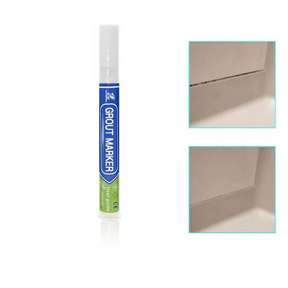 Marqueur de Restauration pour Coulis Blanc, Pointe 3,0 mm, Encre Permanente à Base d'Eau, Paquet Unique pour un Renouvellement Rapide du Coulis de Carreaux