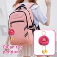 thumbnail image 2 of GliJian Stuffed Animal Doll Versatile Key Chain, Plush Keychain Colorful Sausage Mouth Pendant for Backpack, 3.9" Ugly Cute Keychain Valentines Day Gifts for K I D Teens Friends Classmate, 2 of 11