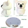 thumbnail image 2 of Luz nocturna Koala grande brillar lámpara de noche LED recargable 10 colores, 2 of 5