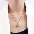 thumbnail image 3 of 18k Gold Plated Padlock Necklace Letter Necklaces For Women Minimalist, 3 of 3