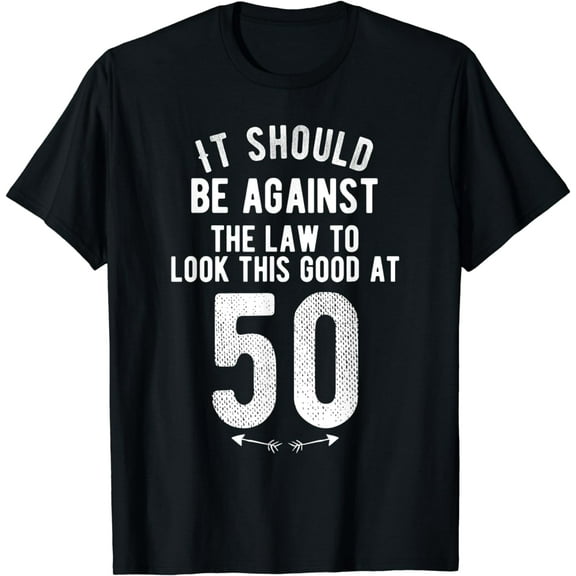 Funny 50th Birthday Gag Gift Idea 50 Year Old Joke Saying T-Shirt