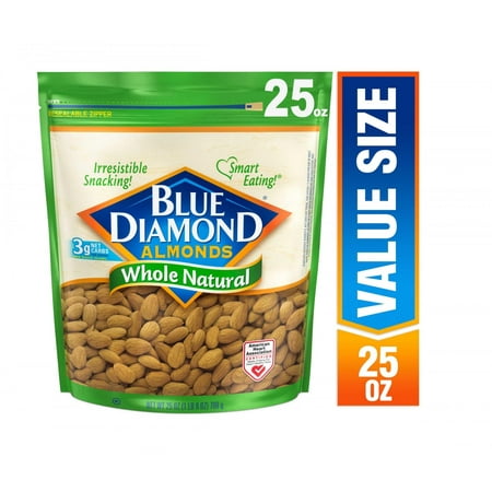 Blue Diamond Whole, Raw, Natural Almonds, 25 Oz (Best Almond For Health)