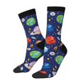 thumbnail image 1 of Balery Space Planet Calcetas Largas con Estampado para Hombre y Mujer – Suaves y Transpirables, Talla Única (US 5-11), 1 of 6